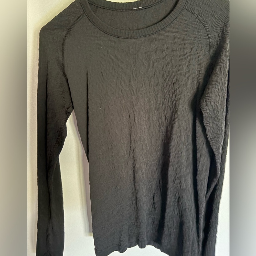 Lululemon Black Textured Top